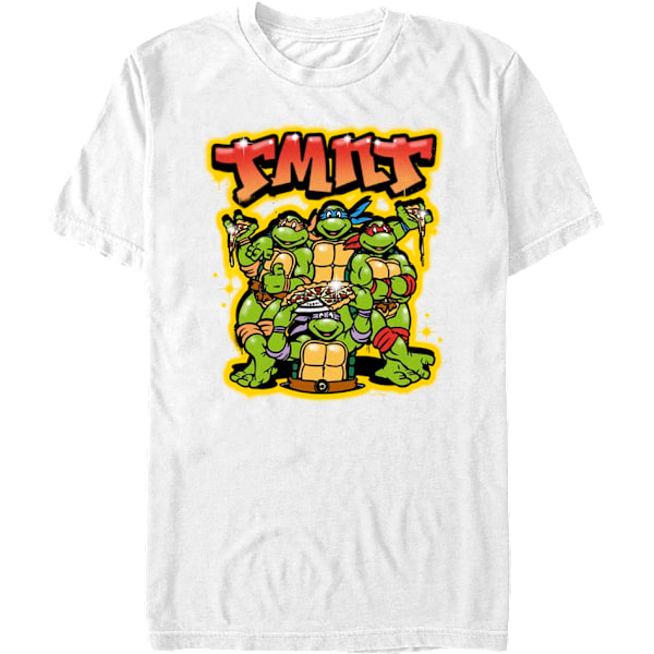 TMNT Airbrush Graffiti Teenage Mutant Ninja Turtles T-shirt L