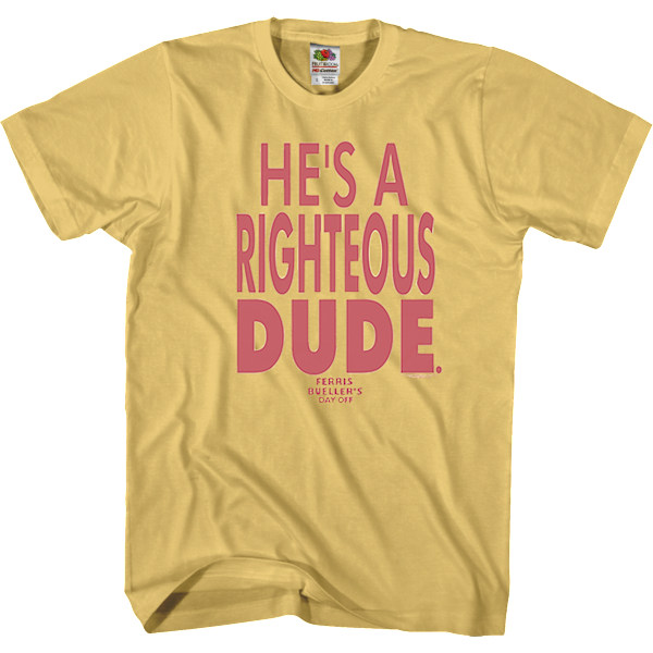 Han Er En Retfærdig Fyrs Ferris Bueller's Day Off T-Shirt M