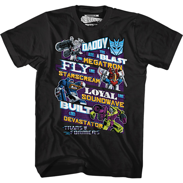Decepticons Fars Dag Transformers T-Shirt M