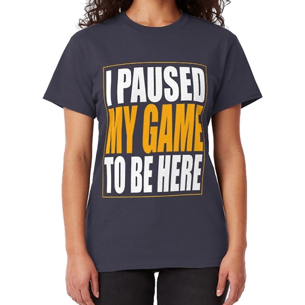 Jag pausade mitt spel T-shirt black S