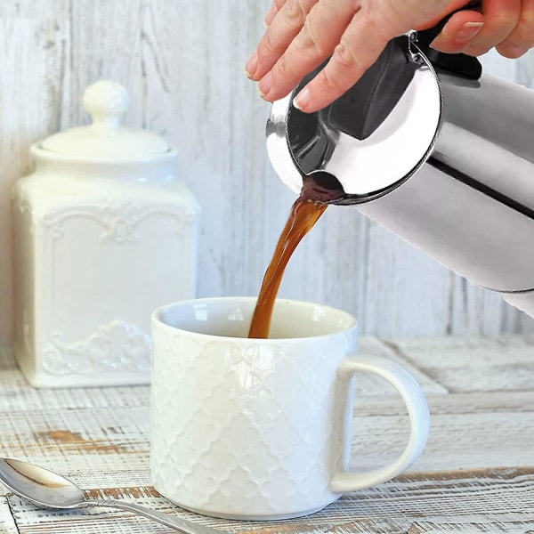 Italiensk mokkakande 2 kopper, induktion kaffemaskine, egnet til alle typer plader, espresso ma