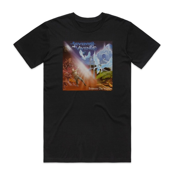 Seventh Avenue Between The Worlds Album Cover T-Shirt Sort XL