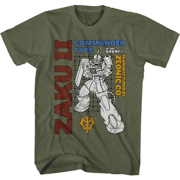 Zaku II Gundam T-skjorte M