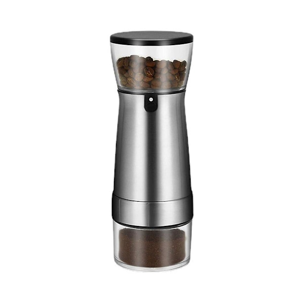 Bærbar elektrisk kaffekvern med USB-lading, type C, profesjonell kvernkjerne i rustfritt stål
