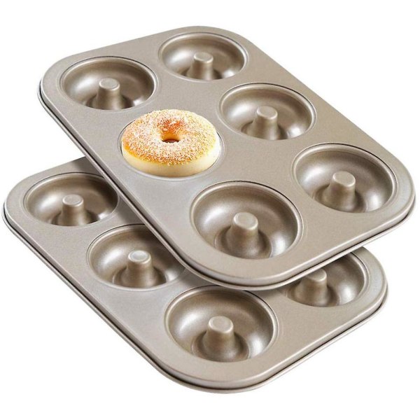 Madeleineform, non-stick donutform, 2-delad donutbakform, kolstål donutformar, donutbakning