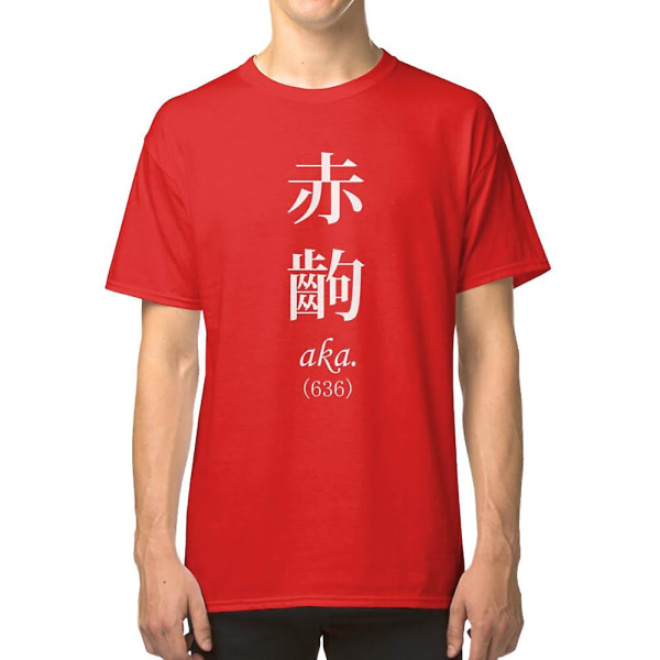 Monogatari Red Scene, Aka T-shirt black XXL