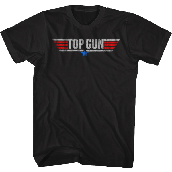 Distressed Logo Top Gun T-shirt XXL