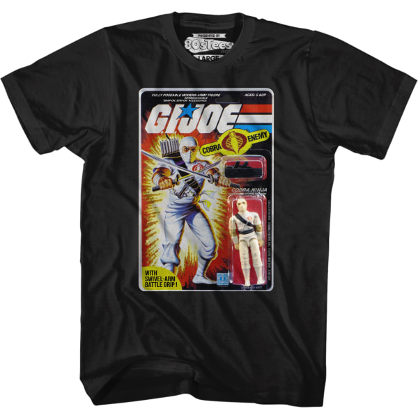 Storm Shadow Figure Box Art GI Joe T-Shirt M