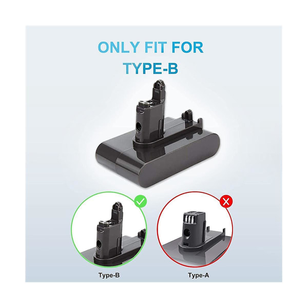 22.2v Udskiftningsbatteriadapter til DC34 Ion Støvsuger til DC35 DC45 DC31 DC34 DC44 DC31/dc35 Animals