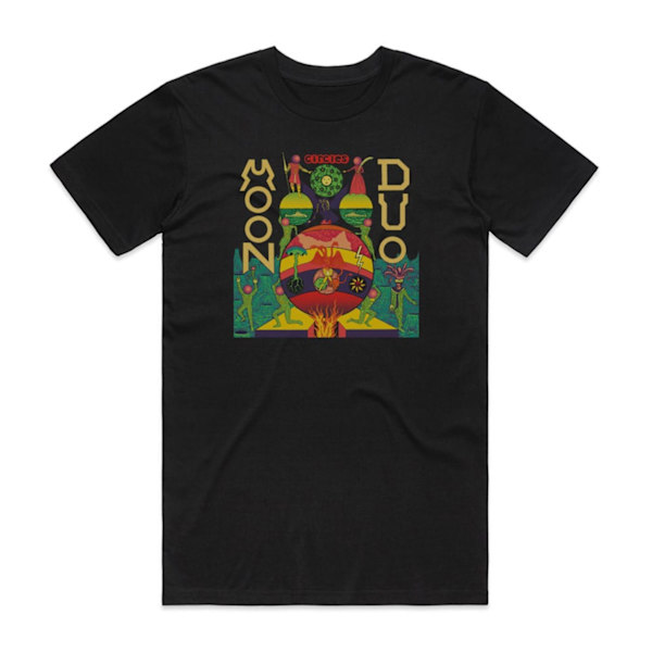 Moon Duo Circles Album Cover T-Shirt Sort M
