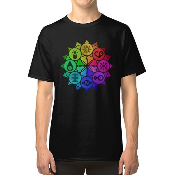 Digimon Crests Mandala T-shirt XL