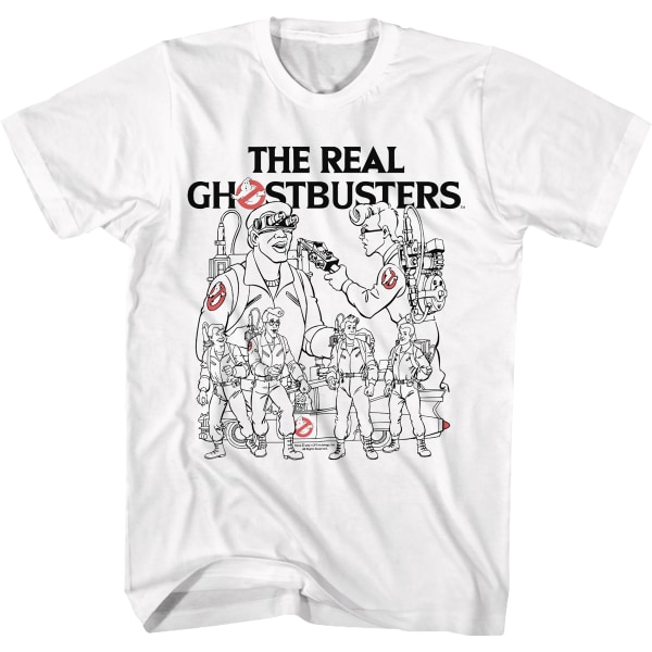 Karaktärsskisser Real Ghostbusters T-shirt S