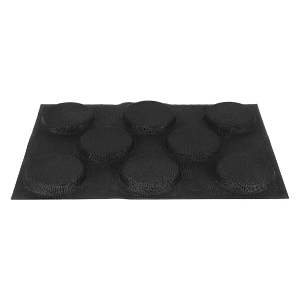 Silikonform för hamburgerbröd med hål - Bakform med non-stick-yta - Passar halva plåtens storlek