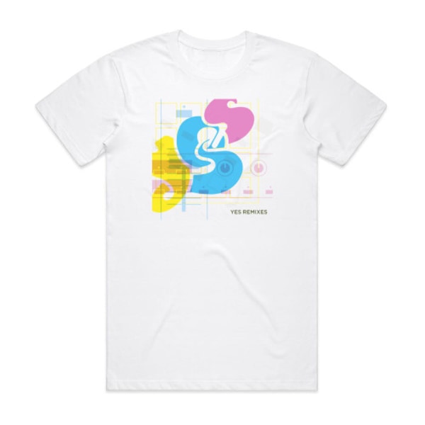 Yes Yes Remixes Album Cover T-Shirt Hvid XL