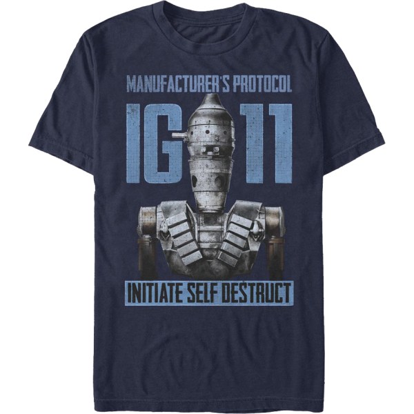 IG-11 Initiate Self Destruct The Mandalorian Star Wars T-skjorte L