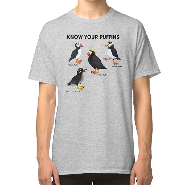 Känn Dina Puffins T-shirt grey L