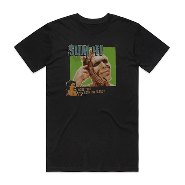 Sum 41 Does This Look Infected Album Cover T-Shirt Sort XL
