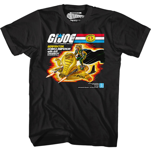 Serpentor Air Chariot Box Art GI Joe T-shirt XXL