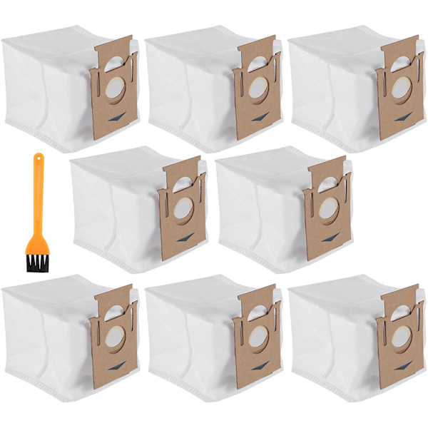 8-pack dammsugarpåsar 2,5L för Deebot Ozmo T8 T8 Max T8-serien T9-serien N8 N8 Pro robotdammsugare