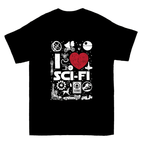 I Love Scifi T-shirt M