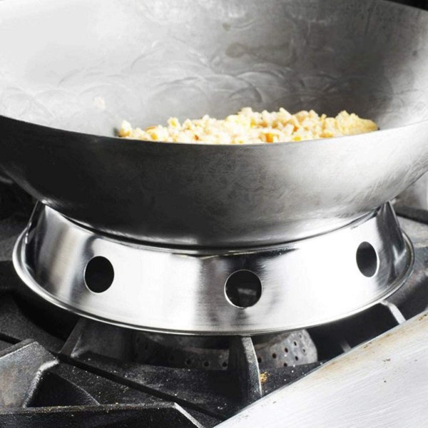 3 st Universal Wok-stöd, Stativ, Wok-ring / Rundbottnad Wok-stativ, Universal Storlek för Gasspis