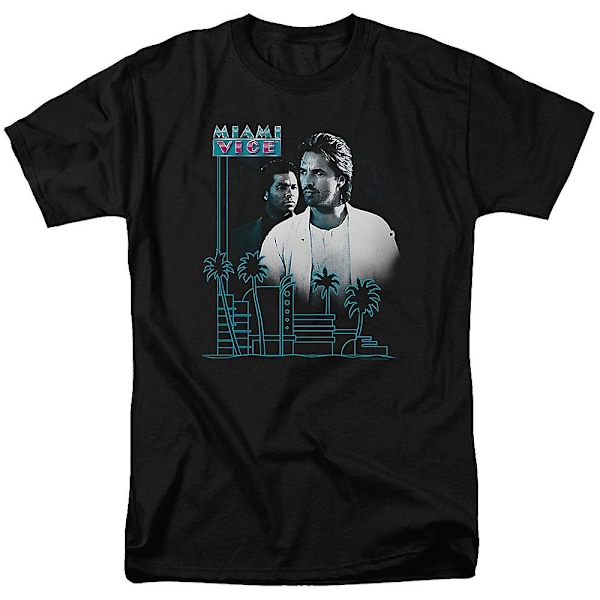 Palm Trees Miami Vice T-paita M