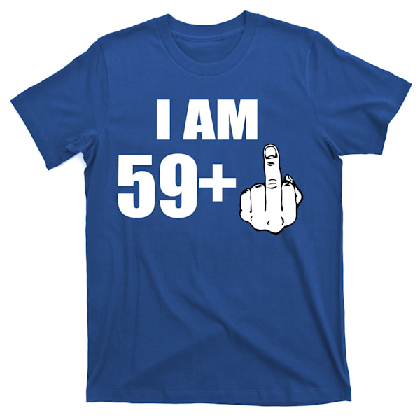 Jag Är 60 Mitt Finger 60-årsdagspresent T-shirt XL