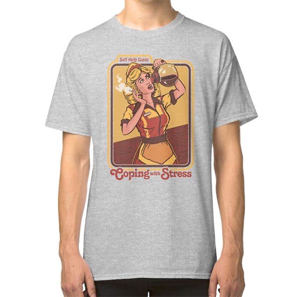 T-shirt med texten \"Hantera Stress\" white S