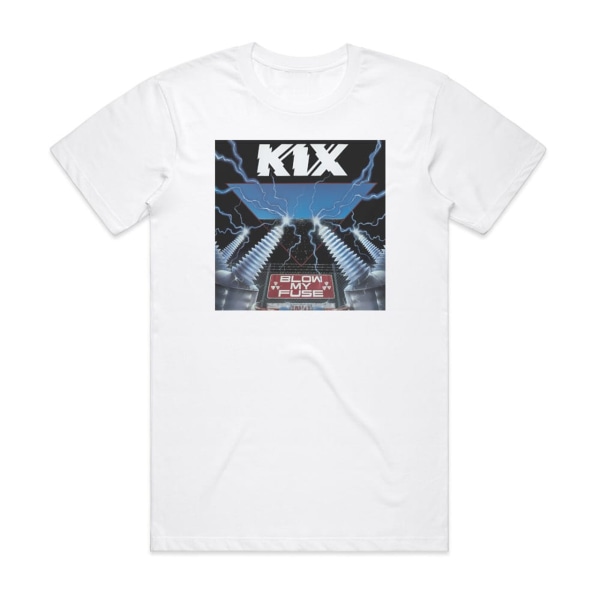 Kix Blow My Fuse Album Cover T-Shirt Hvid S