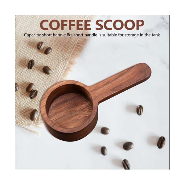 4-pack Trä Mätningssked Set Köksmätningssked Te Kaffe Sked Socker Krydda Mätningssked