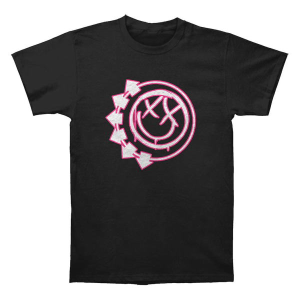 Blink 182 Seks Piler Smiley T-skjorte XXL