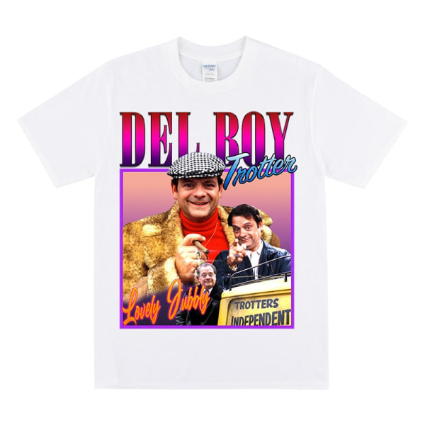 DELBOY T-shirt För Only Fools & Horses Fans White XL