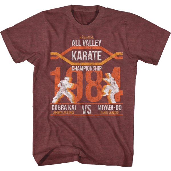 All Valley Championship Silhuetter Karate Kid T-shirt XXXL