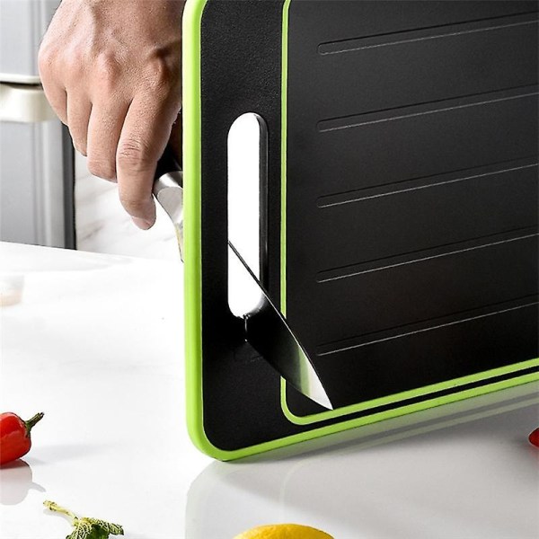 Cutting Board with Defrost - Twin Pack - 3x Speed - with Integrated Sharpener and