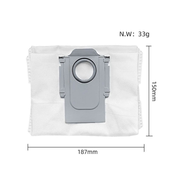 6 Pak Q5+ / Q7+ / Q7 Max+ / S7 Maxv Ultra / G10s / T8 Plus Robotstøvsuger Reservedele Støvsugerpose