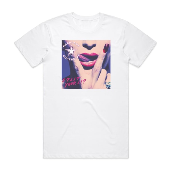 Hardcore Superstar Split Your Lip Album Cover T-Shirt Vit L