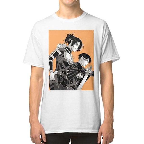 Levi och Hange - Attack on Titan Konst T-shirt M