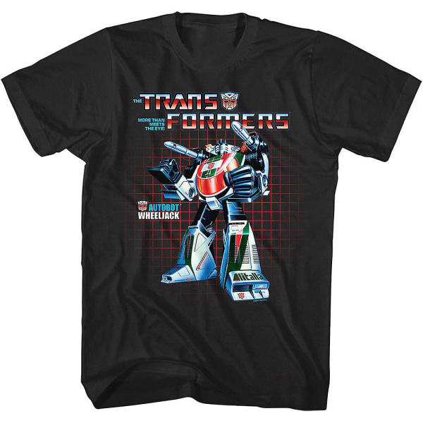 Wheeljack Box Art Transformers T-skjorte S