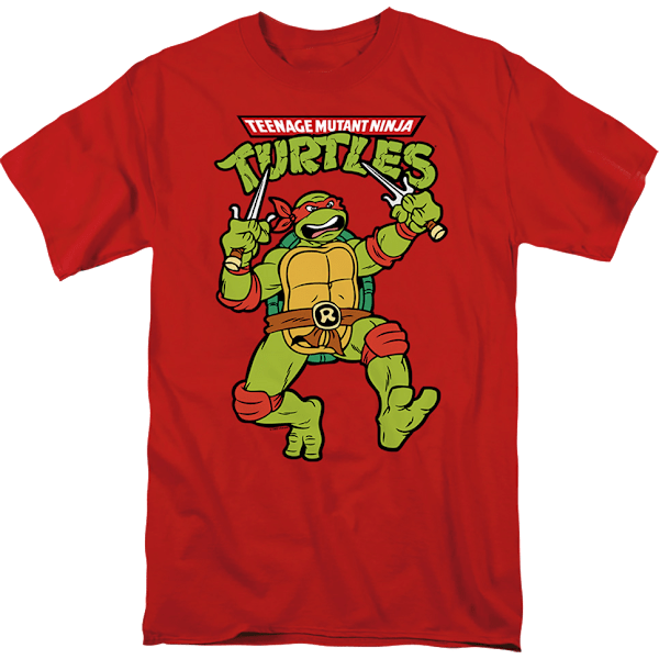 Röd Raphael Teenage Mutant Ninja Turtles T-shirt XXXL