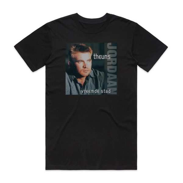 Theuns Jordaan Vreemde Stad Album Cover T-shirt Sort M