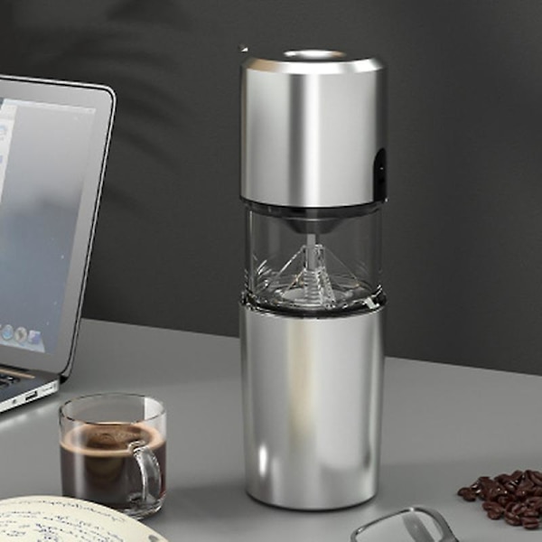 Elektrisk kaffekvern i rustfritt stål, justerbar kjøkkenverktøy