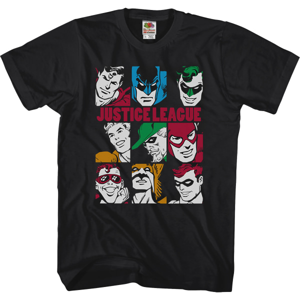 Helteansikt Justice League T-skjorte Ny XL