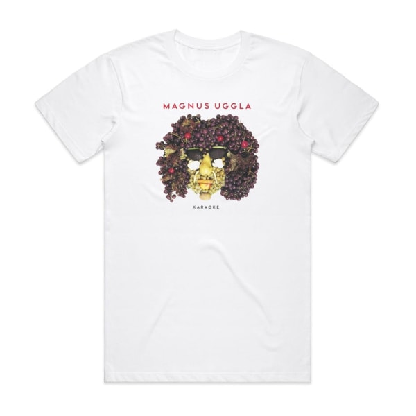 Magnus Uggla Karaoke Album Cover T-Shirt Vit L