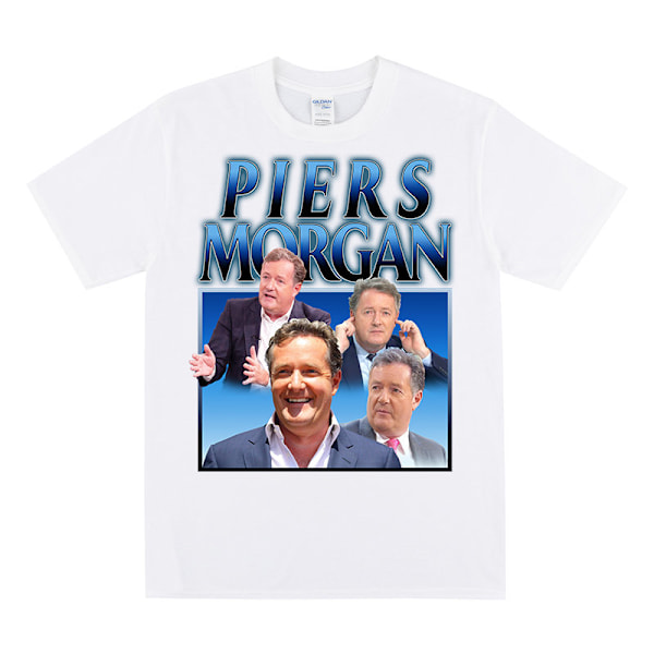 PIERS MORGAN Hyllest T-skjorte For Hennes White M