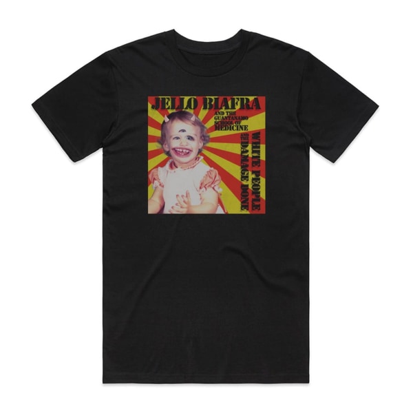 Jello Biafra og The Guantanamo School of Medicine White People And The Damage Done Album Cover T-Shirt Sort XXL