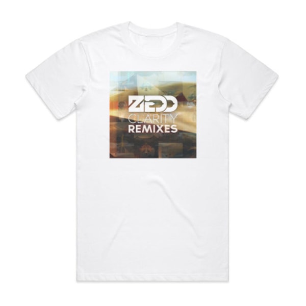 Zedd Clarity Remixes 1 Album Cover T-Shirt Vit XL