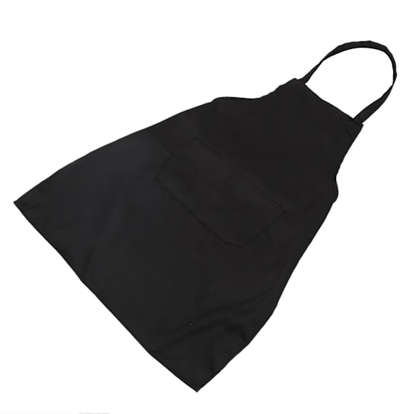 2 st Unisex Köksförkläden med 2 Fickor, Svart, Medium Storlek