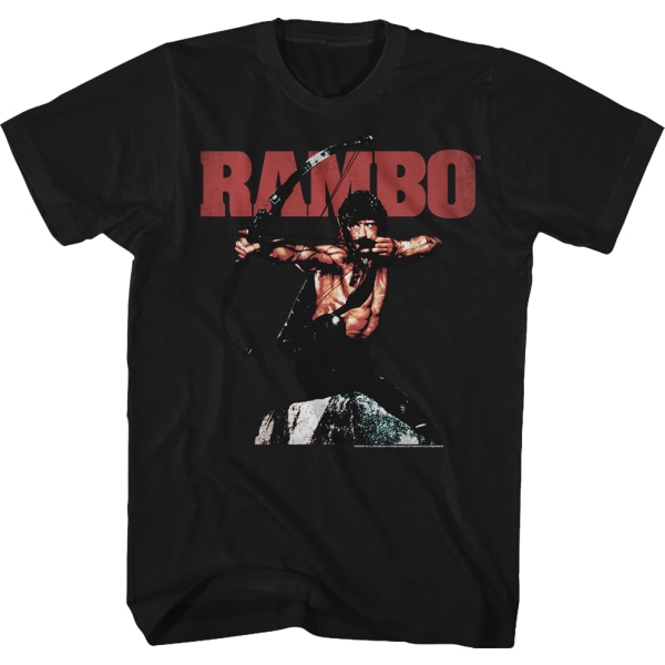 Svart Båge och Pil Rambo T-shirt XXXL