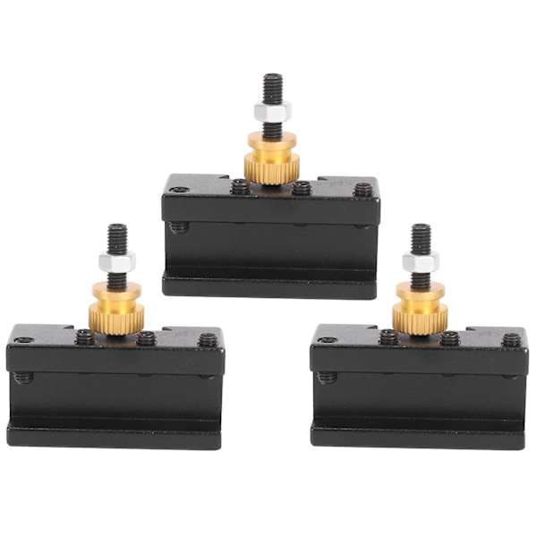 3 st Mini Svarv Snabbväxlingsverktygshållare Kit (1/4-1/2 tum), CNC Borrning/Svarvning/Finishhållare