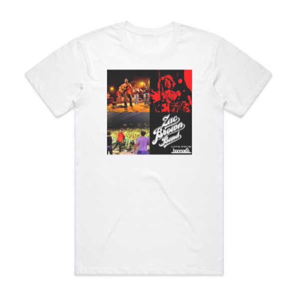 Zac Brown Band Live From Bonnaroo Album Cover T-Shirt Vit M